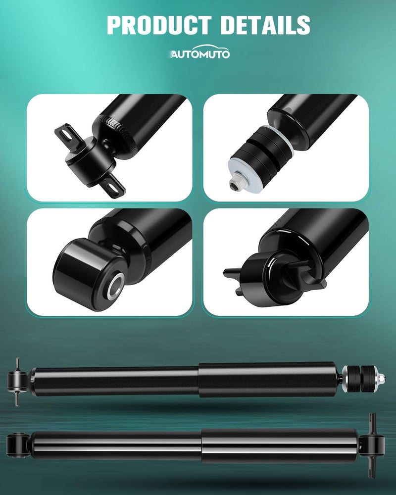 AUTOMUTO For Jeep (4pcs) AUTOMUTO Struts, Full Shocks Absorbers Kits Fit for 1997 1998 1999 2000 2001 2002 2003 2004 2005 2006 for Jeep Wrangler 344435 32196 344403 32306 - Image 2
